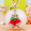 Classic Red Christmas Bell Keychains with Loop Pom and Loop Only Options view 3