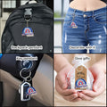 America The Beautiful Red White And Blue Rainbow Star Keychain view 3