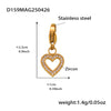 Gold Hollow Heart