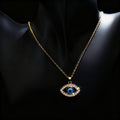 Rhinestone Evil Eye Pendant Necklaces Gold Silver Four Styles view 8