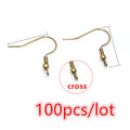 Ear Wire Hooks in Four Metal Finishes for Jewelry Making view 3
