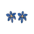 Colorful Enamel Flower Stud Earrings in Five Colors view 5