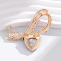 Ribbon Bow Two Designs Metal Brooch Pin 6 x 6.5 cm view 4