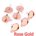 Round Earring Post Trays With Hanging Loops in Eight Finishes view 12