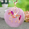 Purple-Horse Violet-Pompom