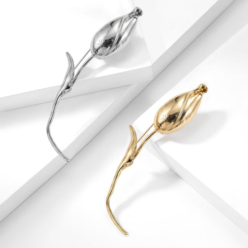 long stem tulip brooch, alternate product view
