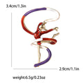 Rhythmic Gymnast Brooch With Looping Ribbon in Two Colors view 4