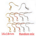 Fishhook Earring Findings With Coil and Loop in Multiple Finishes view 11