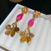 Pink Gold Earrings