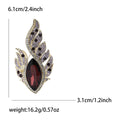Feather Eye Crystal Brooch With Marquise Center Stone view 7