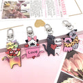 Love Cat and Dog Printed Acrylic Clip Keychains in Four Designs view 1
