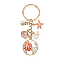 Starfish, Conch and Shell Charm Keychains Featuring Pink Starfish Across 59 Variations view 6