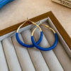 Blue Gold Hoop