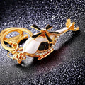 Jeweled Helicopter Keychains in Black and Red with Gold Tone Rings view 6