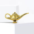 Aladdin Lamp Brooch in Antique Gold or Antique Silver Tone view 4