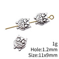 Double-Sided Owl Spacer Bead in 1 Finish for Jewelry Making view 4