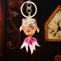 Pearl and Crystal Goldfish Keychains in Four Colors plus Assorted Option view 1