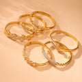 Stainless Steel Zircon Clasp Bangles Twist Lattice Chain Styles view 3