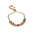 Multicolor CZ Tennis Bracelets Rose Gold Gold Four Styles view 5