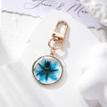 Resin Pressed Flower Keychain Necklace Stud Earrings 6 view 7