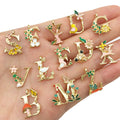 Colorful Alphabet Letter Metal Charms for Jewelry and Craft Projects view 5