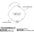Crystal Heart Necklace and Bracelet Collection in Two Metal Tones view 10