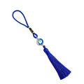 Turkish Evil Eye Tassel Charm on Braided Cord Loop view 5