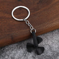 Creative Rotating Pinwheel Zinc Alloy Keychain Car Accessory Gift