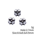 Six Petal Flower Metal Spacer Bead for Jewelry Making view 3