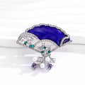 Flower Enamel Pearl Look Metal Brooch Pin for Jackets and Lapels view 5