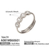A081 White-Silver-Size7 Ring