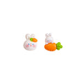 Eighteen Mismatched Cute Animal Flower Novelty Stud Earrings view 11