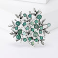 Round Berry Branch Brooch in Eight Bead Color Palettes view 4