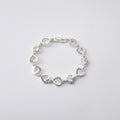 Hollow Heart Link Rhinestone Bracelets Four Metal Tones view 9