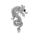 Black Gold Tone Dragon Crystal Five Designs Metal Brooch Pin view 7
