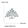 Crystal Tree Of Life Brooch In Silver And Gold Tones view 6