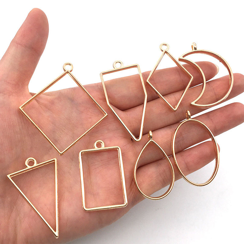 Zinc Alloy Teardrop Heart Hollow Charm Pendants Style 6617 for DIY Bracelet Necklace Jewelry Making