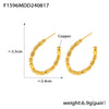 Bamboo Gold Hoops