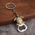 Animal Metal Bottle Opener Keychains: Turtle, Wolf, Frog And Lion Designs view 7