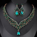 Black Silver Tone Champagne Crystal Garland Crystal Seven Designs Metal Necklace and view 9