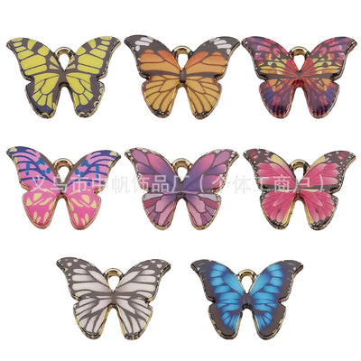 Printed detail graphic for the butterfly charms