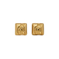 Textured Square And Round Clip On Earrings In Three Styles view 5