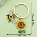 Bee and Honeycomb Charm Keychains in 11 Pictured Variations for Bags and Keys view 1