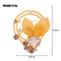 Gold Tone Butterfly Wreath Crystal Two Designs Metal Brooch Pin view 2
