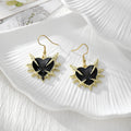 Gothic Thorn Heart and Cross Drop Earrings in Four Designs view 3