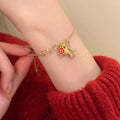Gold Red Chinese Zodiac Horse Charm Bracelets 26 Styles view 8