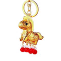 Illuminated Rocking Horse Keychains With Red or Yellow Bead Tassels view 5