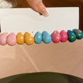Iridescent Acrylic Teardrop Stud Earring Color Sets view 6