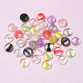 Assorted Round Resin Cabochons in Ten Color and Pattern Mixes view 8