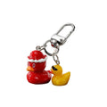Resin Yellow Duck Couple Keychains Five Costume Styles view 5